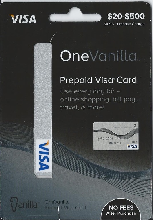 What retailers accept prepaid Visa's?