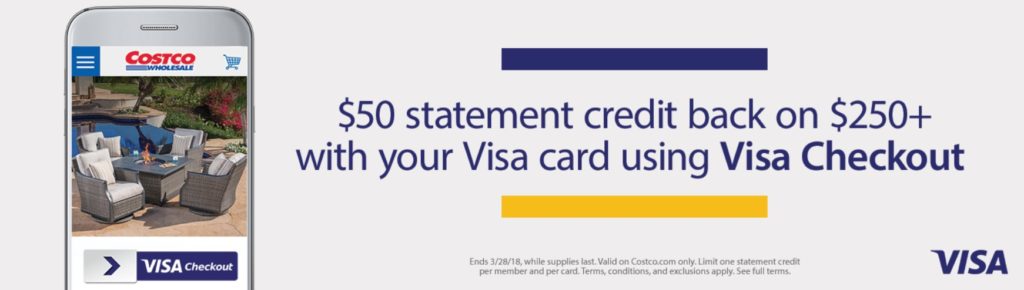 [DEAD] $50 back on $250 at Costco with Visa Checkout