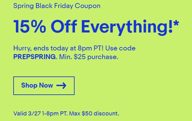 Get 15% Off eBay Sitewide – Today Only