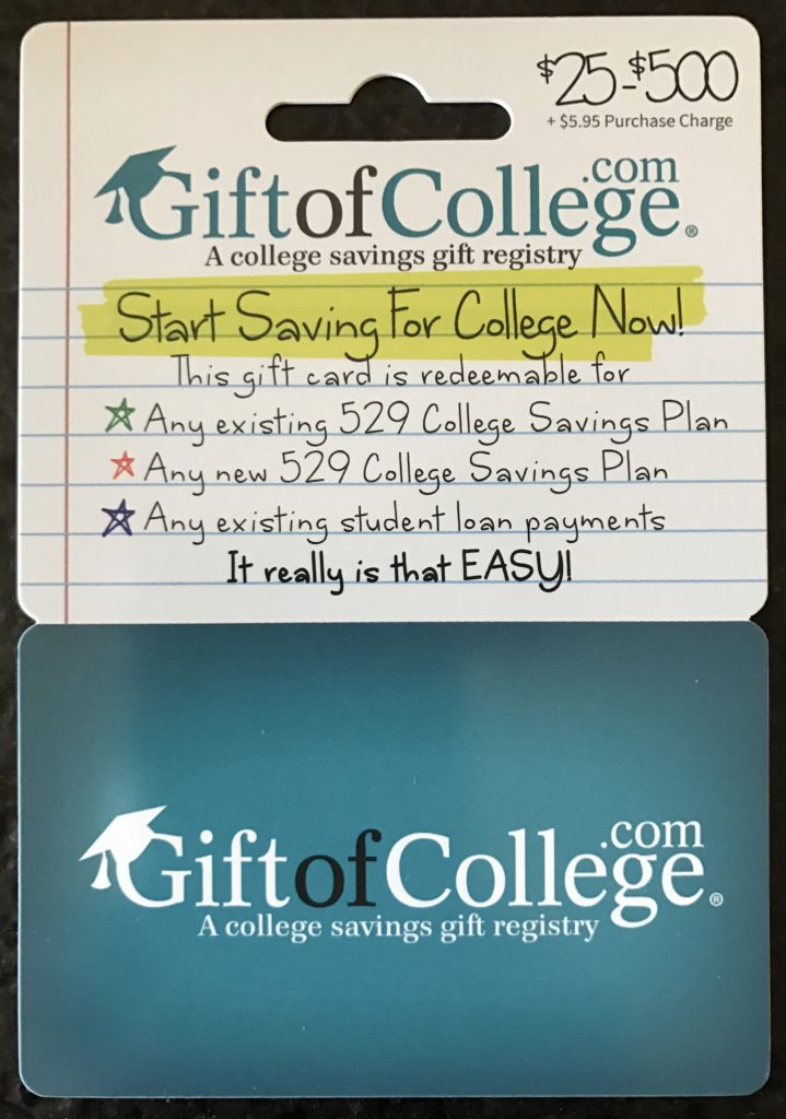Gift Of College Gift Cards Appearing In More Stores