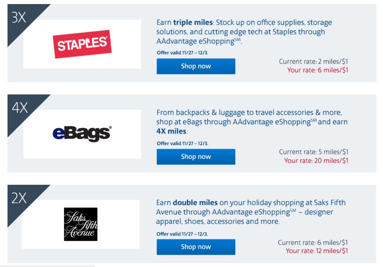 Interesting 20x At Ebags 6x Staples With Aviator Card Targeted
