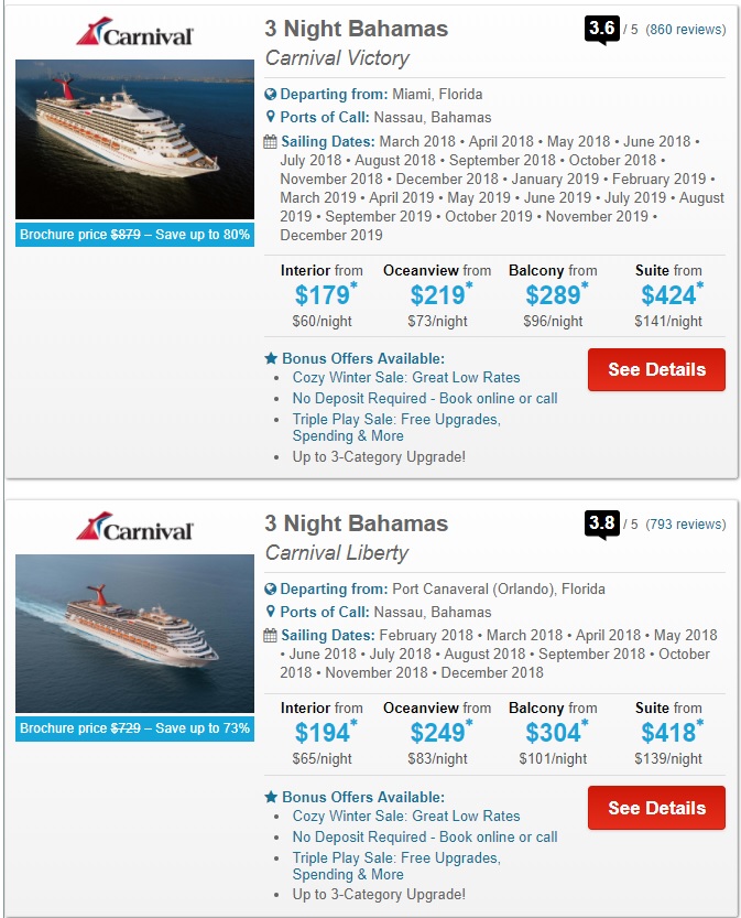Expired 150 Back On Carnival Cruise With Barclaycards