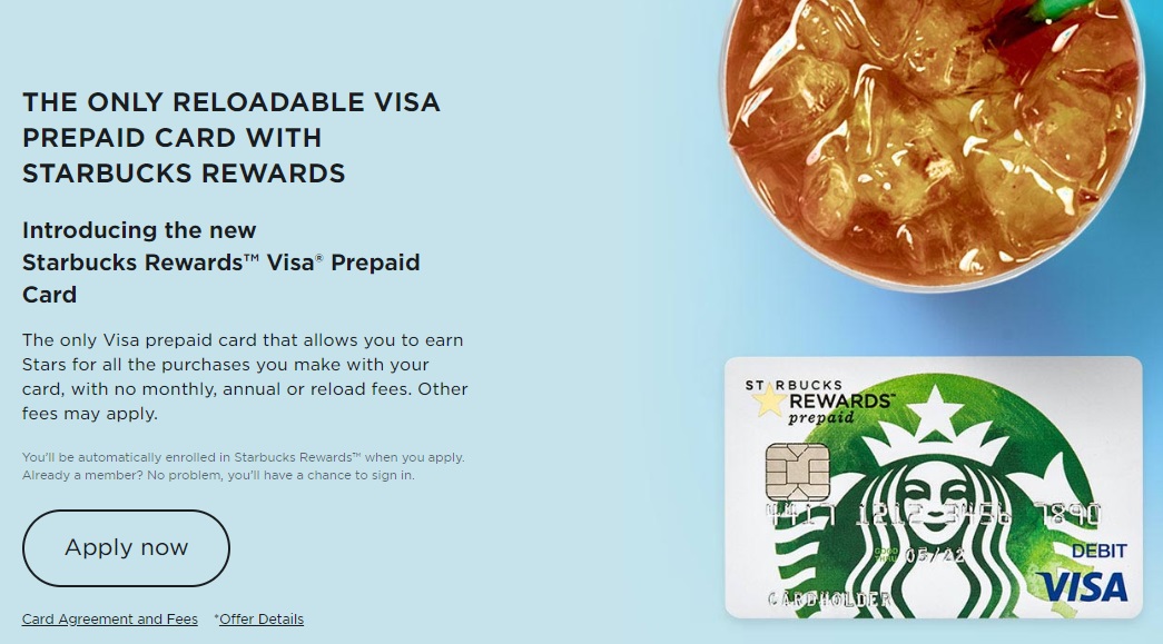 Starbucks Rewards Visa Prepaid Card