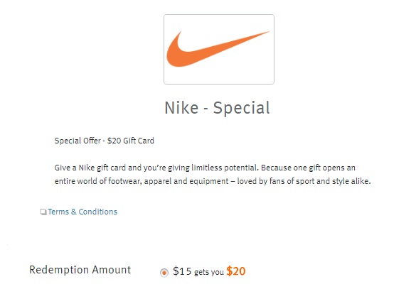 nike gift card number invalid