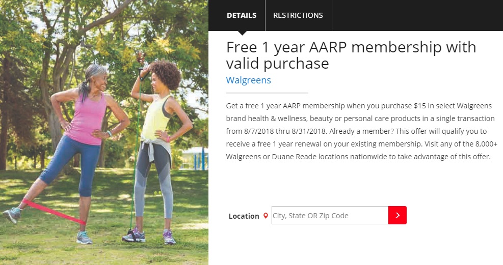 Walgreens Aarp Free Membership