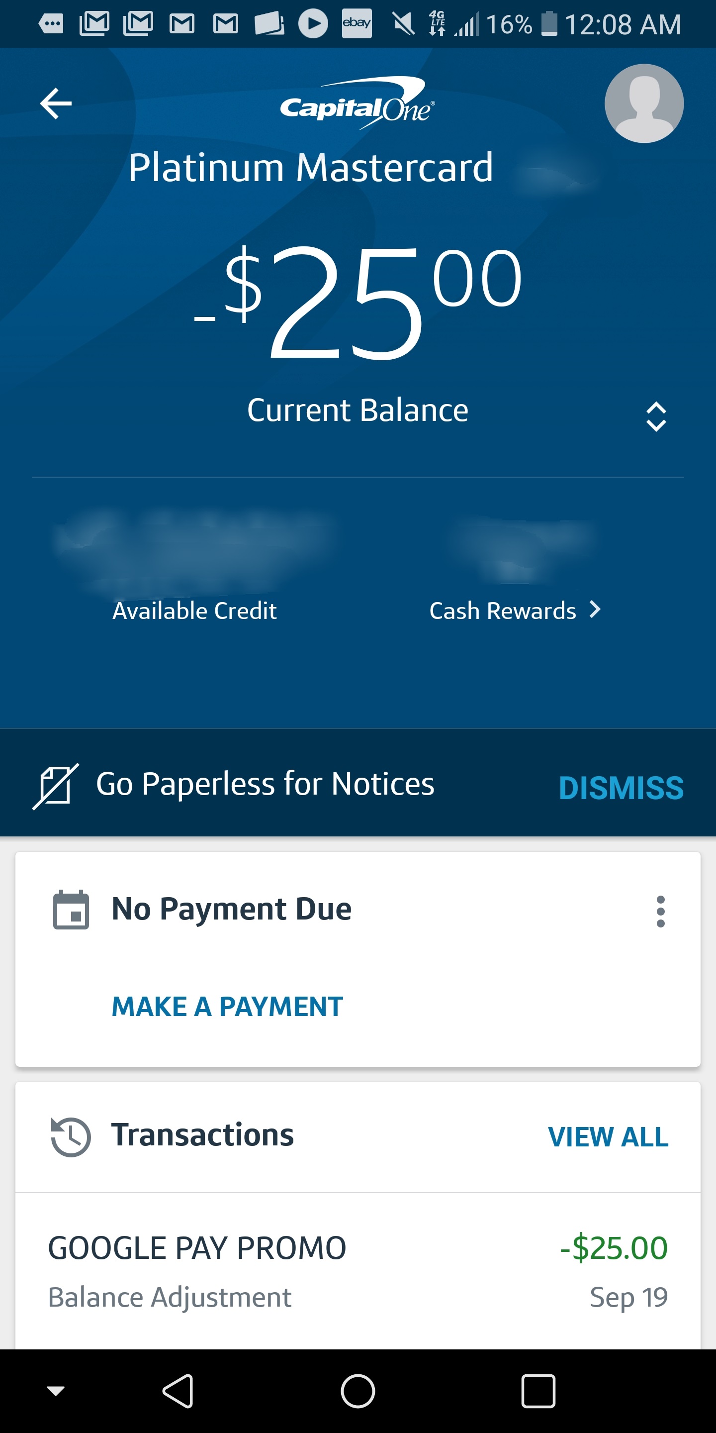 how to pay a capital one credit card with cash
