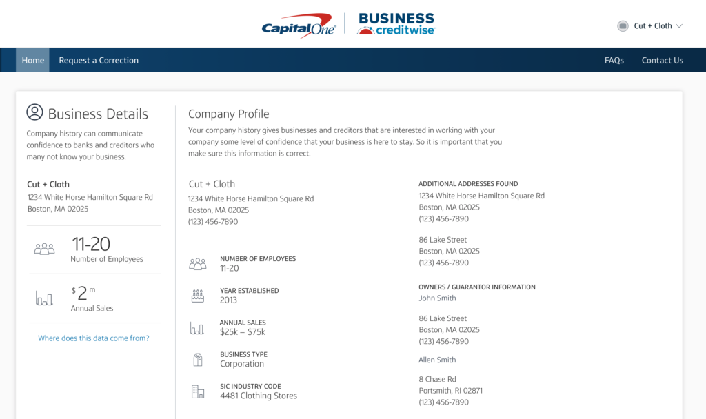 New Capital One business credit monitoring tool