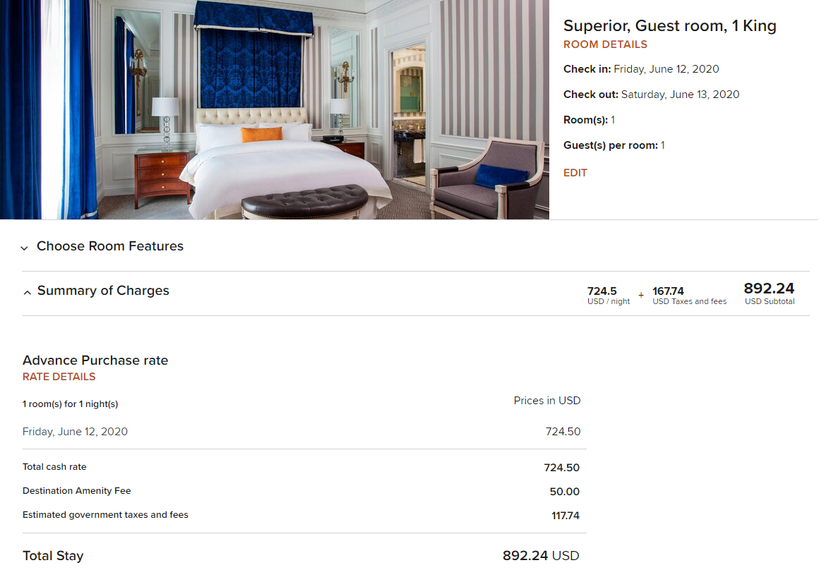 Marriott shows rates with taxes and ALL fees (price transparency checkbox)